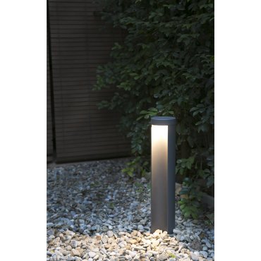Faro Chandra - lampe de jardin - 9 x 45 cm - 7W LED inclus - IP54 - gris foncé