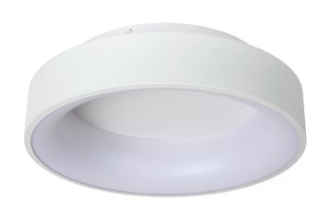 Lucide Mirage - plafonnier - Ø 38 x 11,5 cm - 22W LED dimmable inclus - blanc