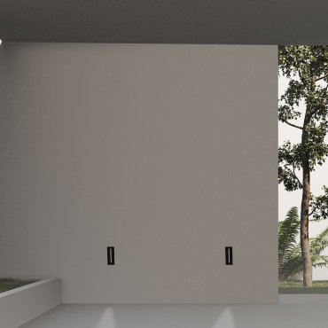 Nova Luce Aizen - applique encastrée - 5 x 13,5 x 6,5 cm - 3W LED inclus - IP65 - anthracite foncé