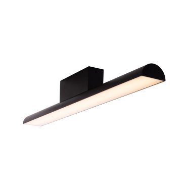 Maxlight Tampa - plafonnier - 60 x 6 x 8,3 cm - 18W LED inclus - IP44 - noir