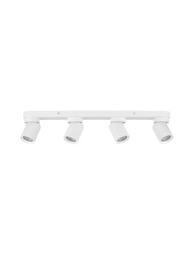 Nova Luce Amecy - spot en saillie 4L - 60 x 12,5 x 6,5 cm - blanc sablé