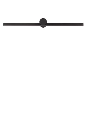 Nova Luce Breggo - applique murale - 81 x 7,5 x 10 cm - 17W LED inclus - IP54 - noir sablé