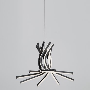 Nova Luce Norine - lampe suspendue - 50 x 150 cm - 50W dimmable LED inclus - sand black