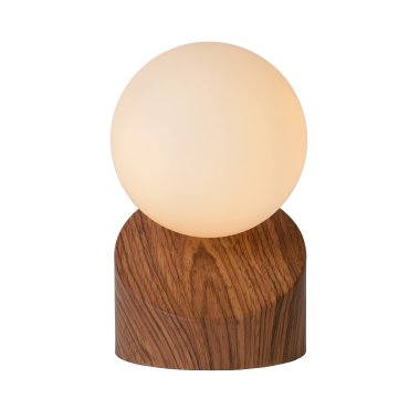 Lucide Len - lampe à poser - 16 cm - bois et opale