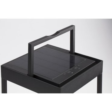 Faro Kasp - lampe solaire portable - 18,4 x 18,4 x 30 cm - 2W LED inclus - IP65 - noir mat