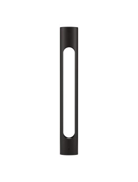 Nova Luce Ellery - lampe de jardin - Ø 8 x 60 cm - 12W LED inclus - IP65 - noir sablé