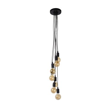 Lucide Fix Multiple - lampe suspendue - Ø 50 x 130 cm - noir