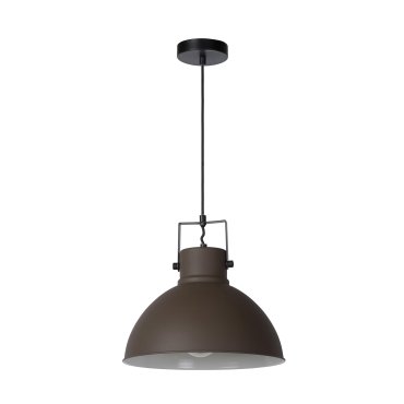 MODÈLE D’EXPOSITION - Lucide Damian - lampe suspendue - Ø 36 x 150 cm - brun rouille