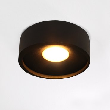 Artdelight Orlando - plafonnier - Ø 14 x 5 cm - 10W LED dimmable inclus - noir