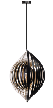 ETH Woody - suspension - Ø 59 x 200 cm - brun et noir