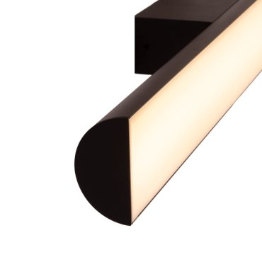 Maxlight Tampa - plafonnier - 180 x 6 x 8,3 cm - 54W LED inclus - IP44 - noir