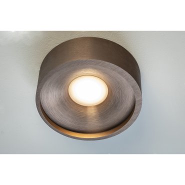 Artdelight Orlando - plafonnier - Ø 14 x 5 cm - 10W LED dimmable inclus - bronze