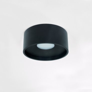 Artdelight Oran - plafonnier - Ø 12 x 5 cm - 10W LED dimmable inclus - IP54 - noir