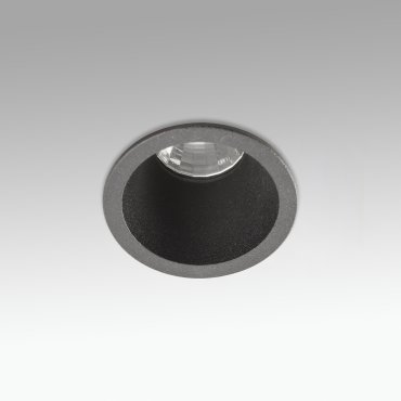 Faro Fox - spot à encastrer - Ø 40 mm, Ø 35 mm à encastrer - 3-5W LED dimmable inclus - noir mat - couleur de lumière blanc chaud