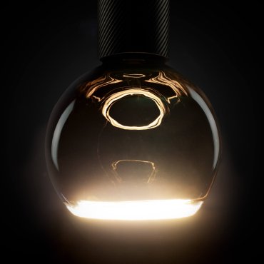 Segula Lampe LED - Billard flottant - Ø 12,5 x 16,5 cm - E27 - 4W dimmable - 2200K - noir