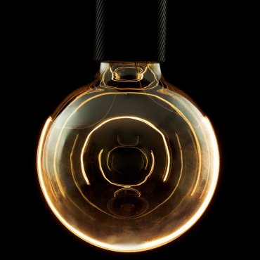 Segula Ampoule LED - Illusion Globe Crescent Top - Ø 12,5 x 18 cm - E27 - 6W dimmable - 1900K - fumé