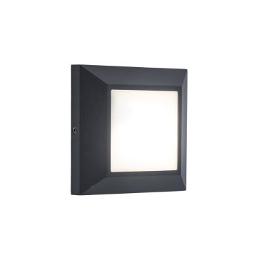 Lutec Helena - applique d'extérieur - 10,1 x 3,2 cm - 4W LED inclus - IP54 - gris foncé