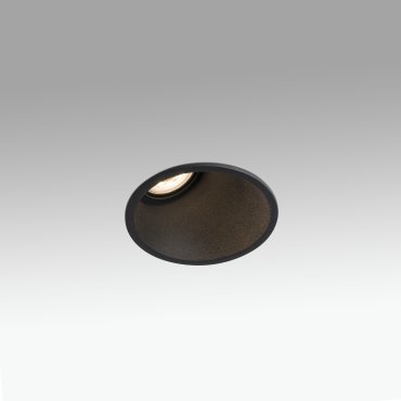 Faro Fresh Wall Washer - spot encastré - Ø 90 mm, Ø 83 mm encastrable - noir mat