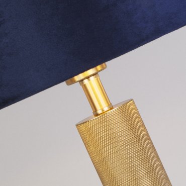 Searchlight London - lampe à poser - Ø 40 x 63 cm - bleu marine et or