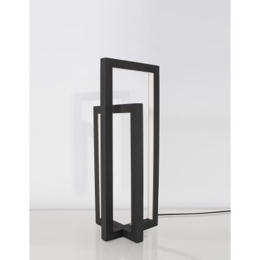 Nova Luce Zesiro - lampe à poser - 17 x 17 x 42 cm - 12W LED dimmable inclus - noir