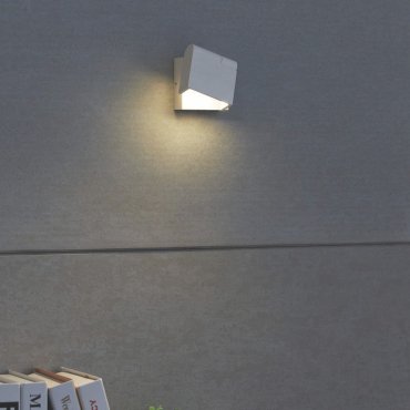 Artdelight Kapo - applique murale - 8 x 5,3 x 11 cm - 6W LED dimmable inclus - blanc