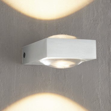 Artdelight Jena - applique murale - 9,5 x 7 x 3,5 cm - 2 x 3W LED dimmable inclus - aluminium