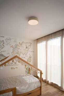 Faro Shoku - plafonnier - Ø 35 x 9,3 cm - 24W LED dimmable inclus - beige