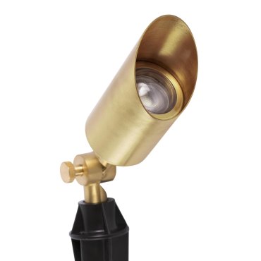 Faro Andy - spot au sol sur pointe - Ø 5,6 x 40 cm - IP65 - or satiné