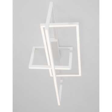 Nova Luce Edgar - plafonnier - 91 x 26 x 36 cm - 35W LED dimmable inclus - blanc sable