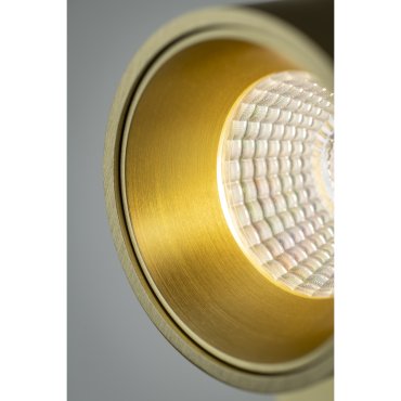 Artdelight Laguna - spot en saillie 1L - 10 x 10 x 9,5 cm - 6W LED dimmable inclus - doré brossé