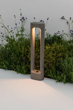 Faro Totem - lampe de jardin - 15 x 8,5 x 60,4 cm - 6,5W LED inclus 3000K - IP55 - gris ciment