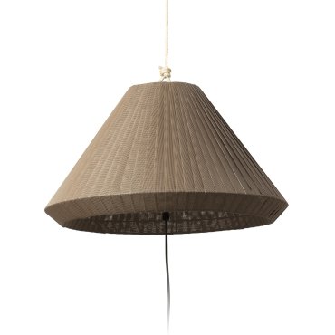 Faro Saigon - lampe portable avec prise - Ø 19 x 38 cm - IP65 - marron