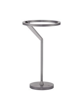 Nova Luce Tilia - lampe à poser - Ø 22 x 38 cm - 16W dimmable LED inclus - nickel brumeux