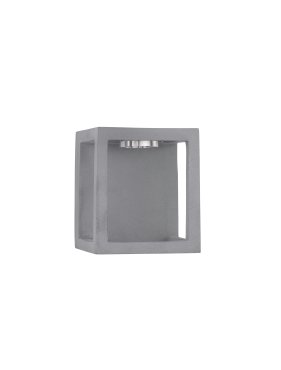 Nova Luce Bev - applique murale extérieure - 17 x 20 x 17 cm - 5W LED inclus - IP65 - gris