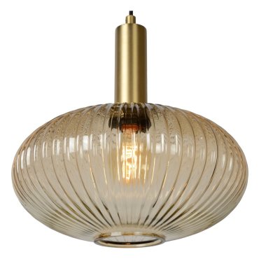 Lucide Maloto - lampe suspendue - Ø 30 x 150 cm - ambre