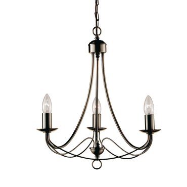 Searchlight Maypole - lustre - Ø 46 x 100 cm - laiton antique
