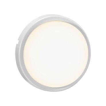 Nordlux Cuba Energy - applique murale extérieure - Ø 17,5 x 4,3 cm - 6,5W LED inclus - IP54 - blanc et blanc opale