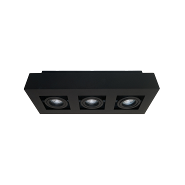 Artdelight Bosco - spot en saillie 3L - 36 x 14 x 8,6 cm - noir