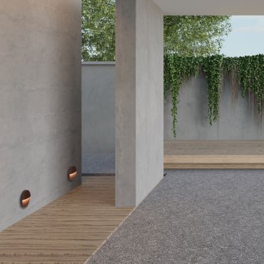 Nova Luce Rodix - applique murale extérieure - Ø 16 x 3,1 cm - 5W LED inclus - IP54 - corten