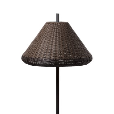 Faro Saigon - spot au sol sur piquet  avec prise - Ø 68 x 137 cm - IP65 - marron