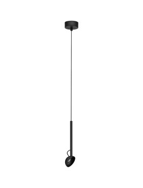 Nova Luce Ola - lampe suspendue - Ø 8 x 145 cm - 4W LED inclus - noir sablé