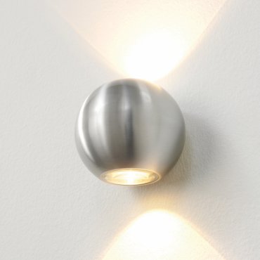 Artdelight Denver - applique murale extérieure - Ø 10 cm - 2 x 4W LED dimmable inclus - IP54 - aluminium