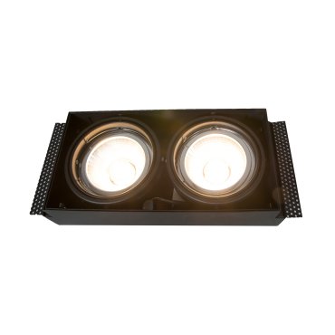 Zuma Line Oneon DL 111-2 - spot encastré 2L - 299 x 156 mm, 300 x 157 mm taille d'encastrement - noir