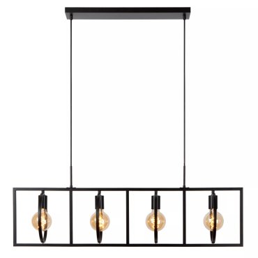 Lucide Suus - lampe suspendue - 107,8 x 23,5 x 160 cm - noir