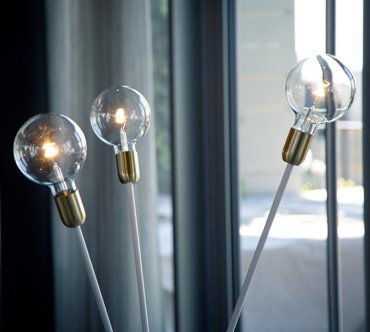 Daylight Italia Lampe LED Spiral Beauty - Ø 12,5 x 17,8 cm - E27 - 4,5W dimmable - 2700K - transparent