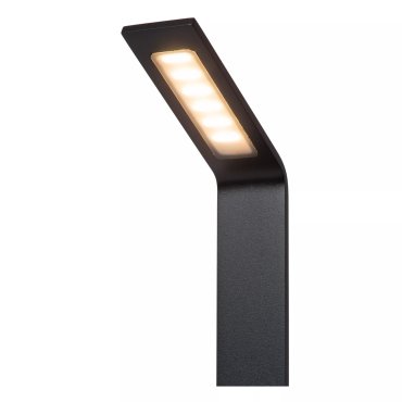 Lucide Lawford - lampe de jardin - 15 x 9,5 x 80 cm - 6W LED inclus - IP54 - noir
