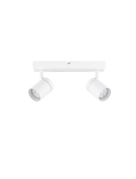 Nova Luce Alma - spot en saillie 2L - 37 x 13 x 12 cm - IP44 - blanc sablé