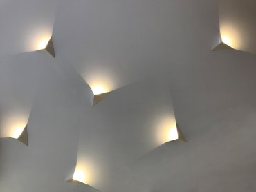 VK Lighting Asteri - applique murale - 24,5 x 7,5 x 20,5 cm - 3W LED inclus - blanc