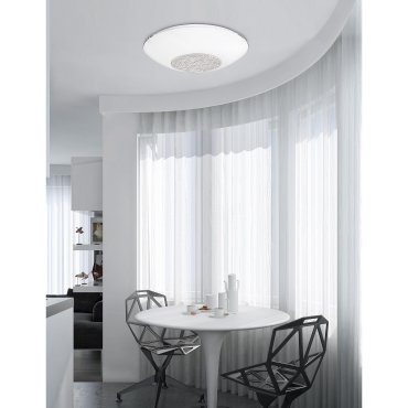 Nova Luce Era - plafonnier - Ø 40 x 9 cm - blanc