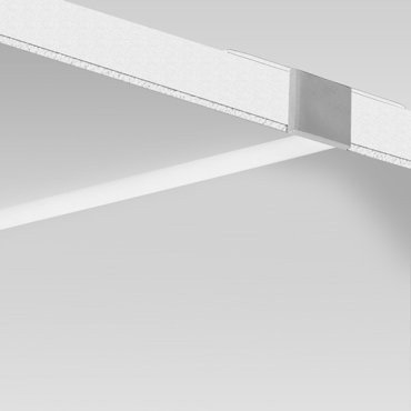 KLUS PDS-T - profilé LED encastré pour plaque de plâtre de 12 mm - largeur de fenêtre 1,62 cm - aluminium